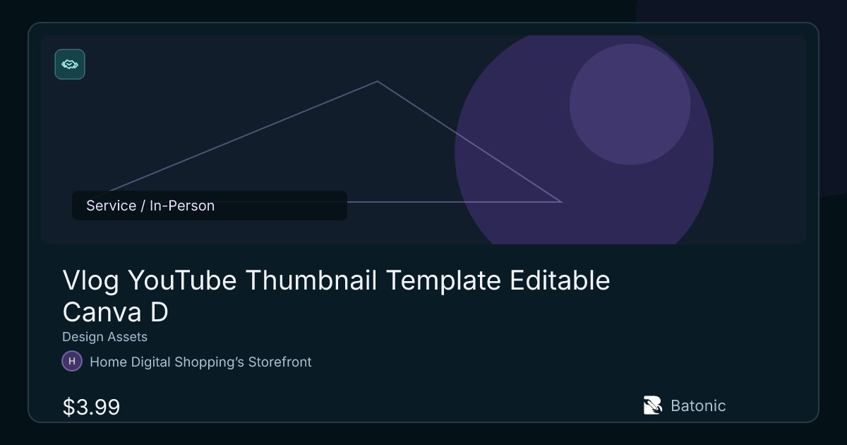 Vlog YouTube Thumbnail Template Editable Canva D