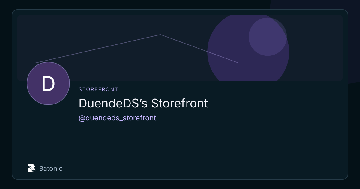 DuendeDS’s Storefront